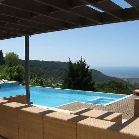 Villa Breathtaking Sunset & Sea View While In The Pool Ano Kastritsi