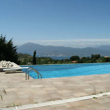 Villa Breathtaking Sunset & Sea View While In The Pool Ano Kastritsi